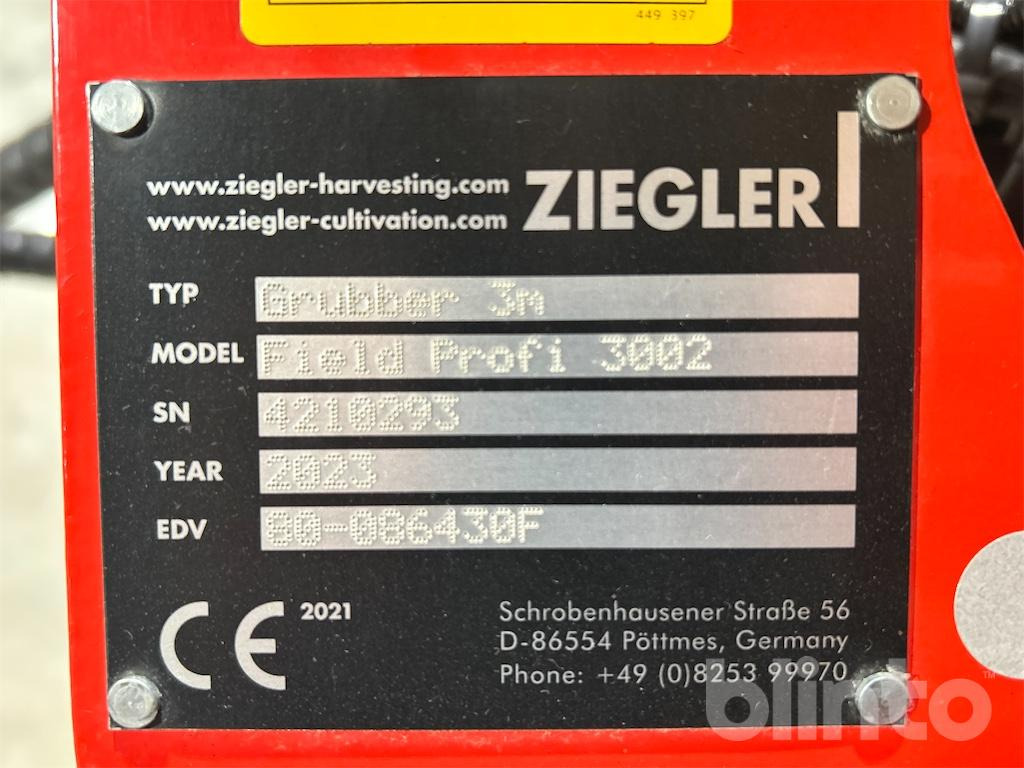 Ziegler Field Profi 3002 - Cultivador: foto 5 Ziegler Field Profi 3002 - Cultivador: foto 5