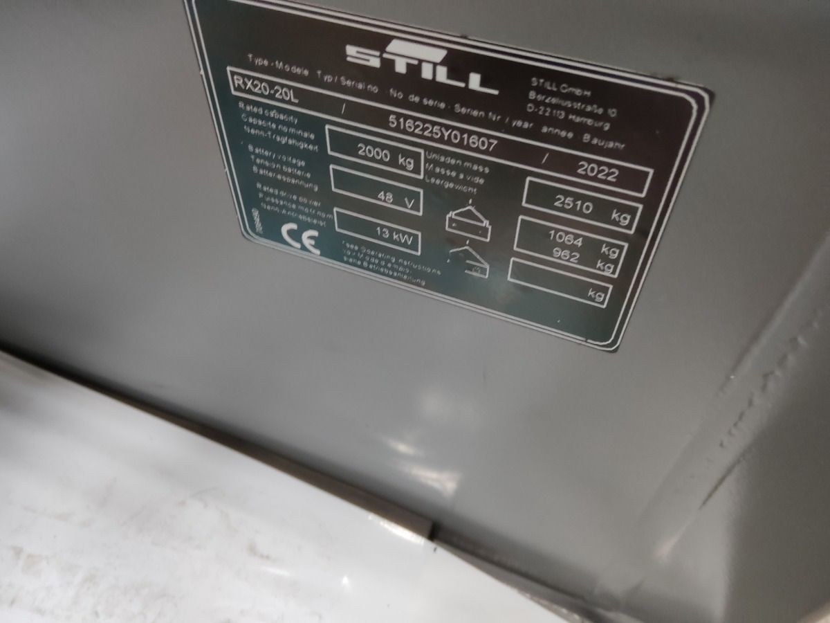 STILL RX20-20L - Carretilla elevadora eléctrica: foto 5 STILL RX20-20L - Carretilla elevadora eléctrica: foto 5