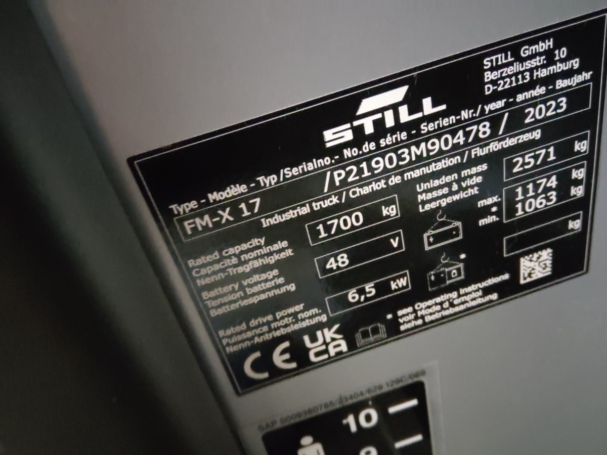 Still FM-X17 - Retráctil: foto 5 Still FM-X17 - Retráctil: foto 5