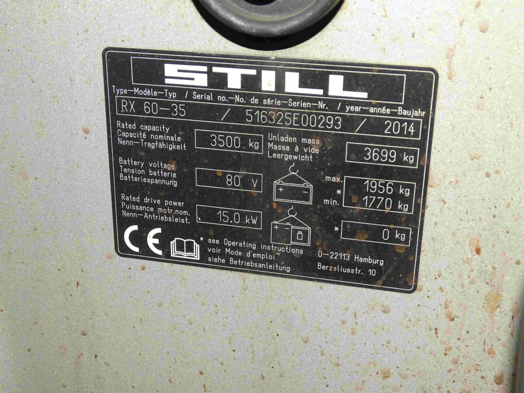Still RX60-35L - Carretilla elevadora eléctrica: foto 4 Still RX60-35L - Carretilla elevadora eléctrica: foto 4
