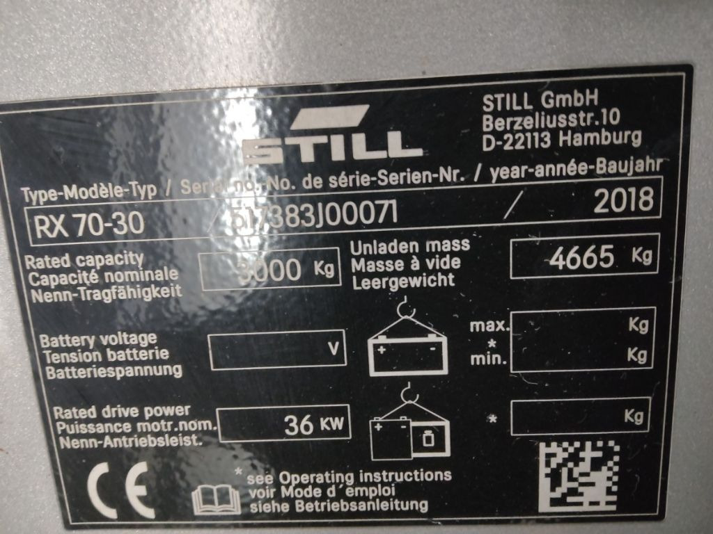 Still RX70-30 - Carretilla elevadora diésel: foto 5 Still RX70-30 - Carretilla elevadora diésel: foto 5