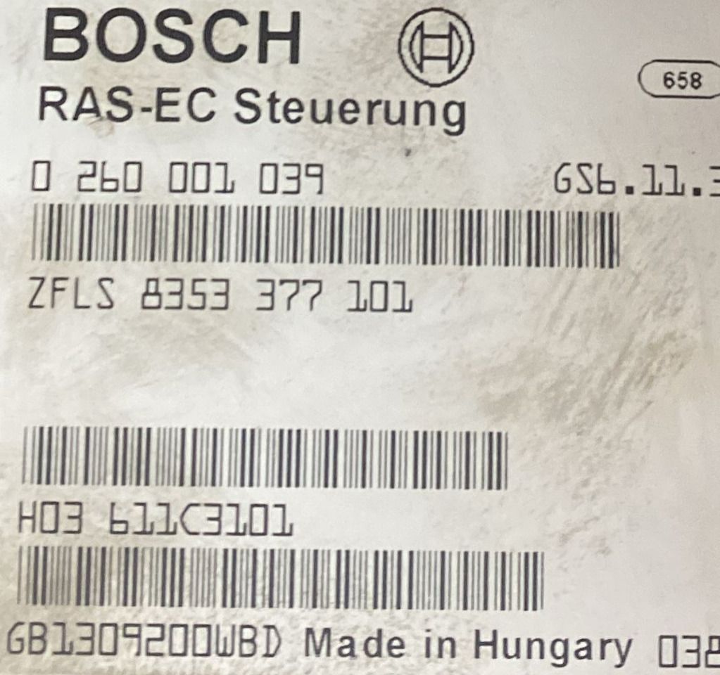 BOSCH MAN RAS-EC 0260001039 - Unidad de control: foto 3 BOSCH MAN RAS-EC 0260001039 - Unidad de control: foto 3