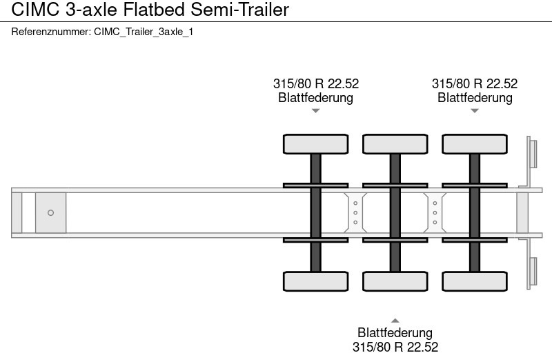 Leasing financiero de CIMC 3-axle Flatbed Semi-Trailer leasing CIMC 3-axle Flatbed Semi-Trailer: foto 19 Leasing financiero de CIMC 3-axle Flatbed Semi-Trailer leasing CIMC 3-axle Flatbed Semi-Trailer: foto 19