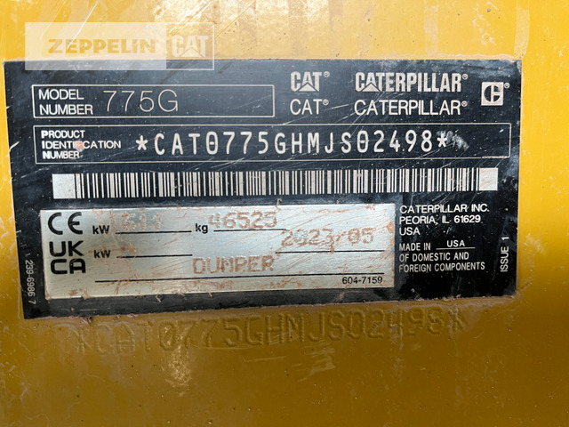 Cat 775G - Dúmper rígido: foto 2 Cat 775G - Dúmper rígido: foto 2