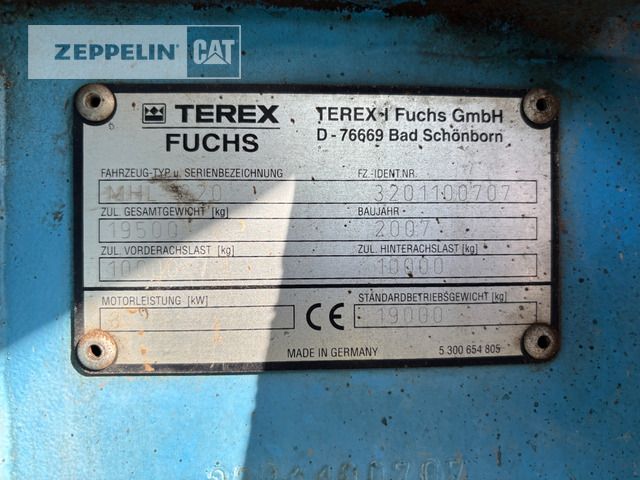 Fuchs MHL320 - Manipulador de materiales: foto 2 Fuchs MHL320 - Manipulador de materiales: foto 2