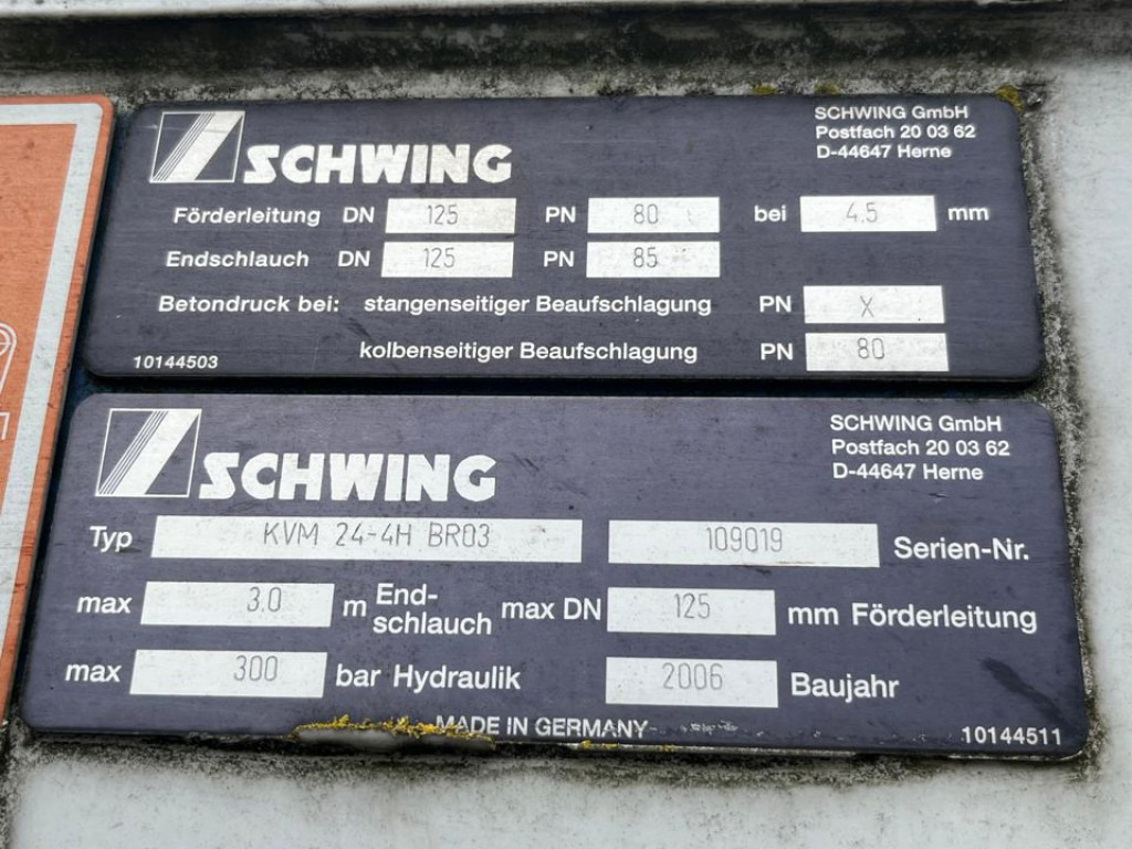 MERCEDES-BENZ Actros 2632 6x4 Betonpumpe Schwing 24m - Bomba de hormigón: foto 3 MERCEDES-BENZ Actros 2632 6x4 Betonpumpe Schwing 24m - Bomba de hormigón: foto 3