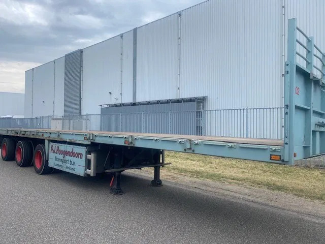 Floor open oplegger 3 asser uitschuifbaar, 2 x stuur, 1 x liftas - Semirremolque plataforma/ Caja abierta: foto 2 Floor open oplegger 3 asser uitschuifbaar, 2 x stuur, 1 x liftas - Semirremolque plataforma/ Caja abierta: foto 2